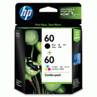 HP No 60 Black (CC640WA)+ 60 Tri-Colour (CC643WA) Value Pack
